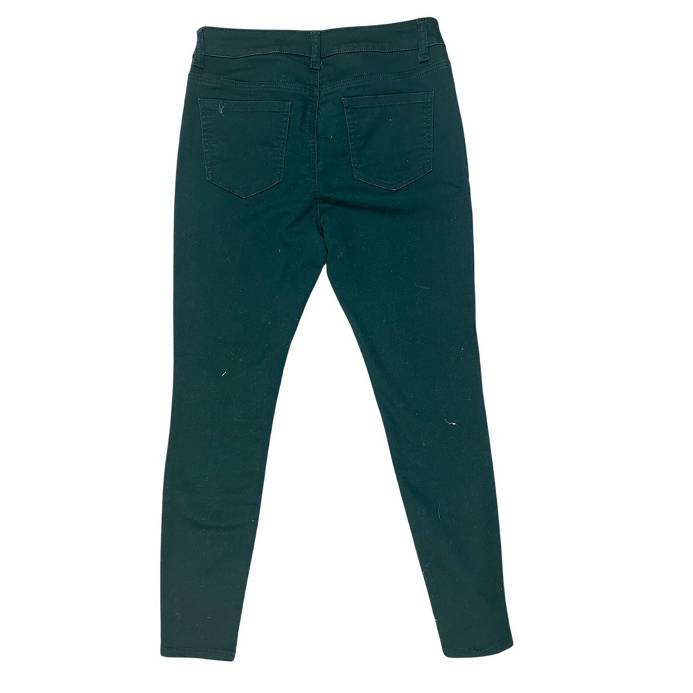 DESIGN LAB Women's Green Skinny Jeans Size 28 High‎ Rise Stretch Pants